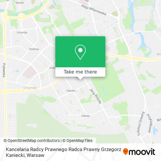 Kancelaria Radcy Prawnego Radca Prawny Grzegorz Kaniecki map