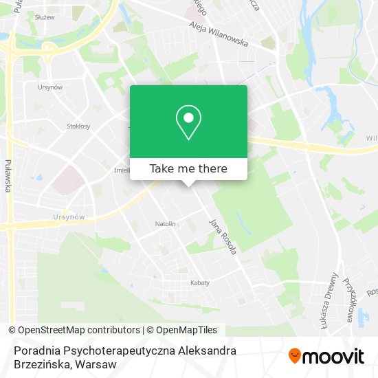 Poradnia Psychoterapeutyczna Aleksandra Brzezińska map