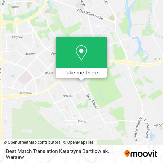 Best Match Translation Katarzyna Bartkowiak map