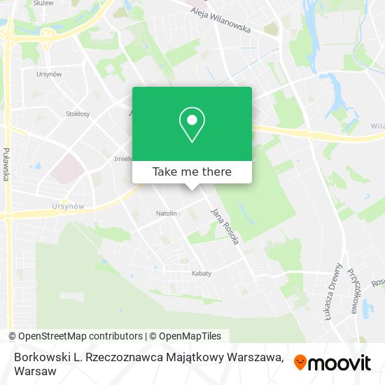 Borkowski L. Rzeczoznawca Majątkowy Warszawa map