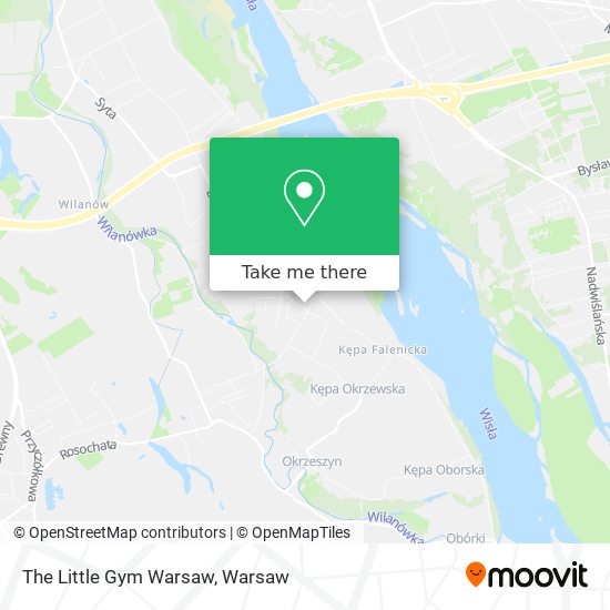 The Little Gym Warsaw map