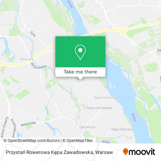 Przystań Rowerowa Kępa Zawadowska map