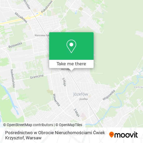 Pośrednictwo w Obrocie Nieruchomościami Ćwiek Krzysztof map