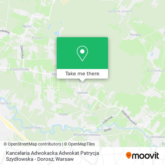 Kancelaria Adwokacka Adwokat Patrycja Szydłowska - Dorosz map