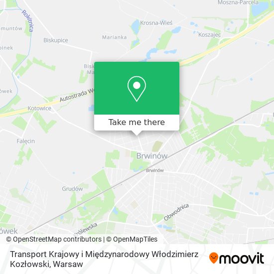 Transport Krajowy i Międzynarodowy Włodzimierz Kozłowski map