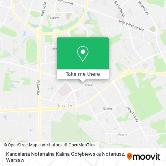 Kancelaria Notarialna Kalina Gołębiewska Notariusz map