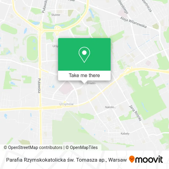 Parafia Rzymskokatolicka św. Tomasza ap. map