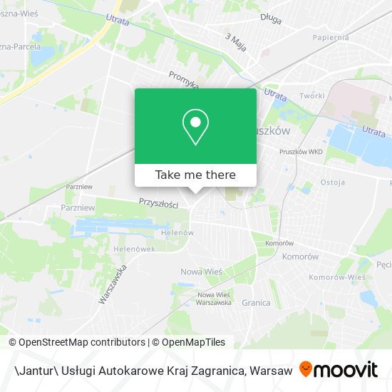 \Jantur\ Usługi Autokarowe Kraj Zagranica map