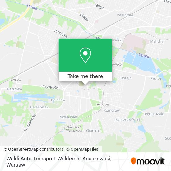 Waldi Auto Transport Waldemar Anuszewski map