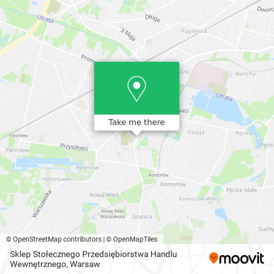 Sklep Stołecznego Przedsiębiorstwa Handlu Wewnętrznego map