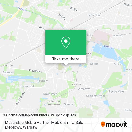 Mazurskie Meble Partner Meble Emilia Salon Meblowy map