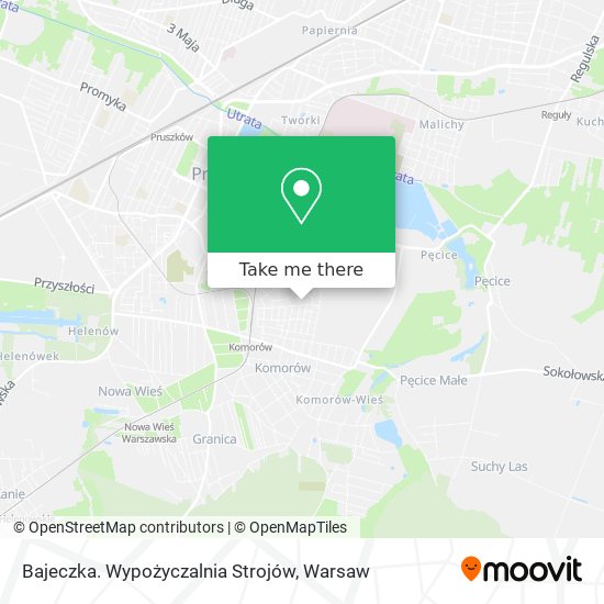 Bajeczka. Wypożyczalnia Strojów map