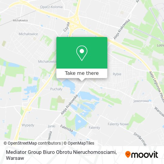 Карта Mediator Group Biuro Obrotu Nieruchomosciami