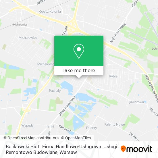 Balikowski Piotr Firma Handlowo-Usługowa. Usługi Remontowo Budowlane map