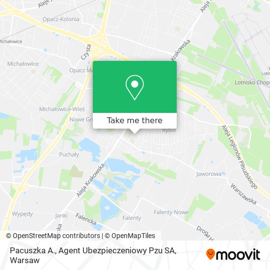 Pacuszka A., Agent Ubezpieczeniowy Pzu SA map