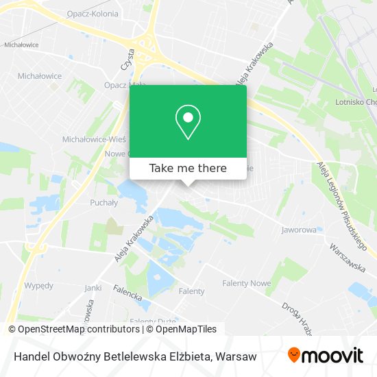 Handel Obwoźny Betlelewska Elżbieta map