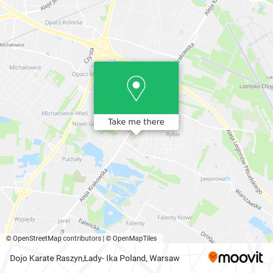 Dojo Karate Raszyn,Łady- Ika Poland map