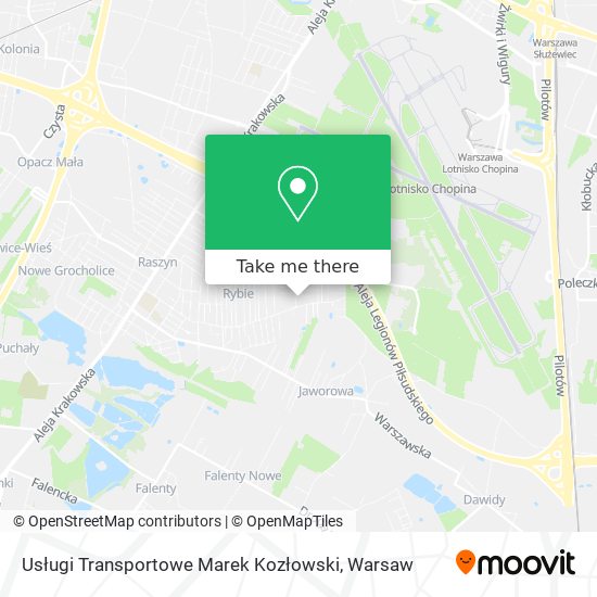 Usługi Transportowe Marek Kozłowski map