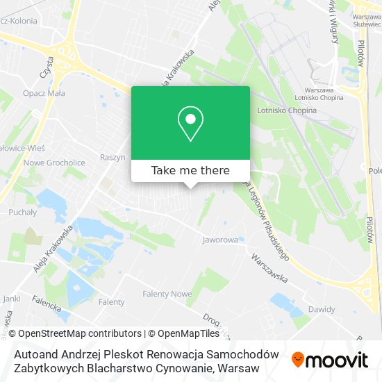 Autoand Andrzej Pleskot Renowacja Samochodów Zabytkowych Blacharstwo Cynowanie map