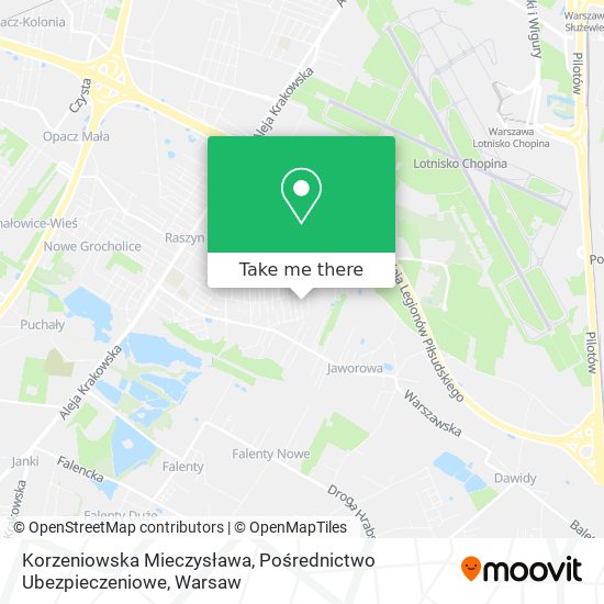 Korzeniowska Mieczysława, Pośrednictwo Ubezpieczeniowe map