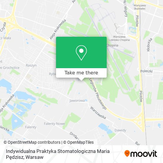 Indywidualna Praktyka Stomatologiczna Maria Pędzisz map