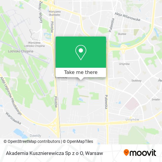 Akademia Kusznierewicza Sp z o O map