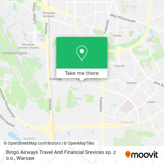 Bingo Airways Travel And Financial Srevices sp. z o.o. map