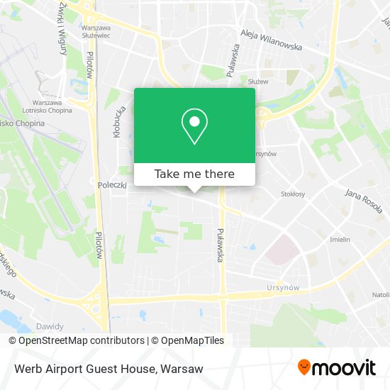 Werb Airport Guest House map