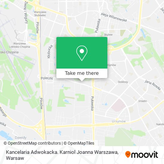 Kancelaria Adwokacka. Karniol Joanna Warszawa map