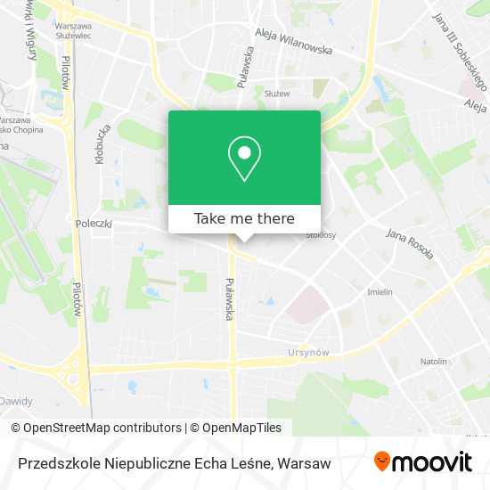 Przedszkole Niepubliczne Echa Leśne map