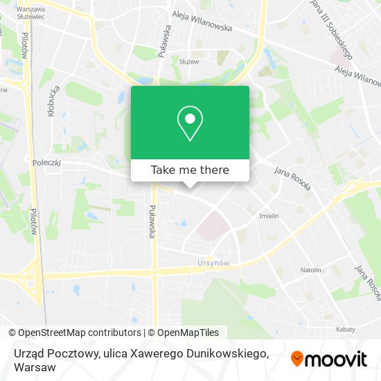 Urząd Pocztowy, ulica Xawerego Dunikowskiego map