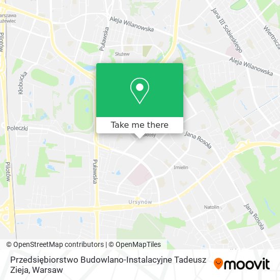 Карта Przedsiębiorstwo Budowlano-Instalacyjne Tadeusz Zieja