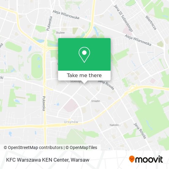 KFC Warszawa KEN Center map