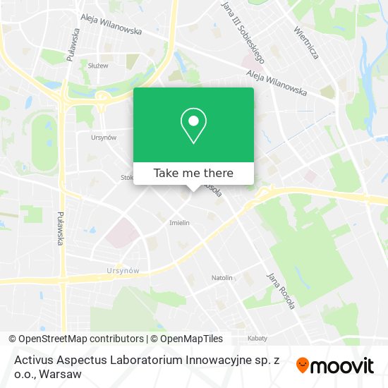 Карта Activus Aspectus Laboratorium Innowacyjne sp. z o.o.