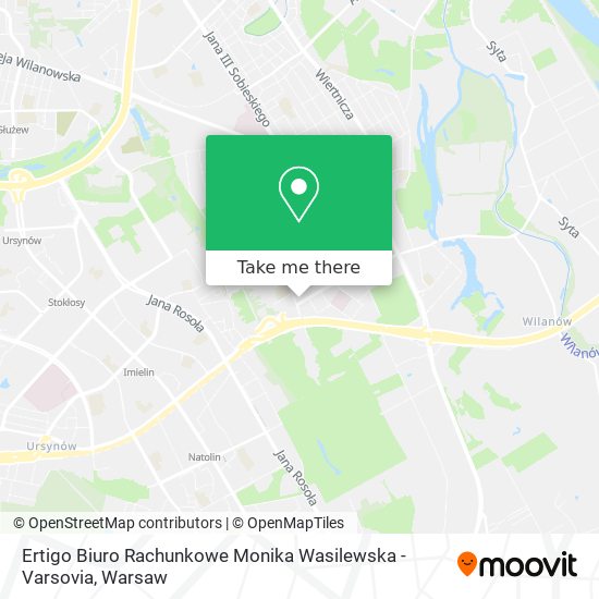 Ertigo Biuro Rachunkowe Monika Wasilewska - Varsovia map