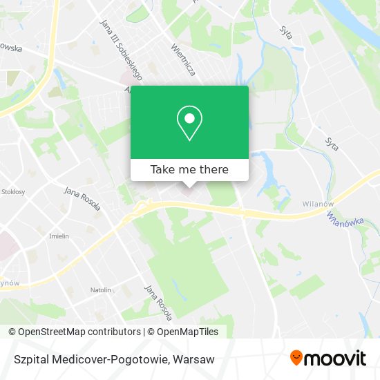 Szpital Medicover-Pogotowie map