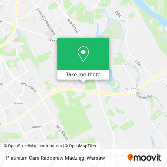 Platinium Cars Radosław Madziąg map