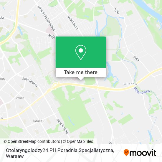 Карта Otolaryngolodzy24.Pl i Poradnia Specjalistyczna