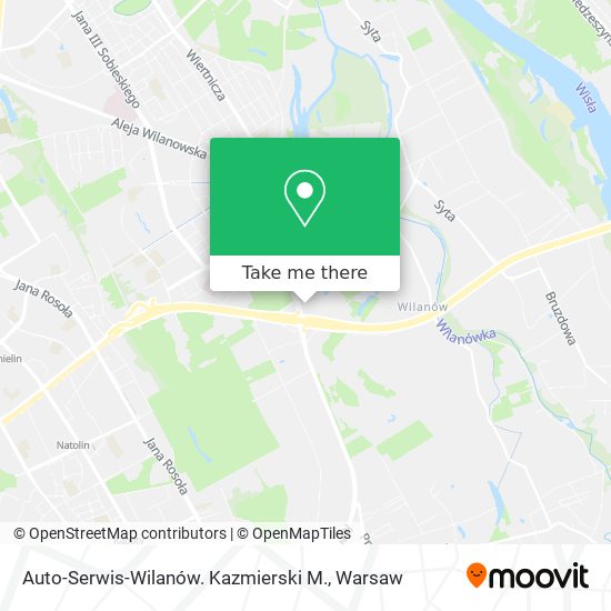 Auto-Serwis-Wilanów. Kazmierski M. map