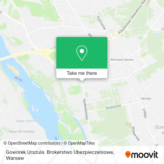 Карта Goworek Urszula. Brokerstwo Ubezpieczeniowe