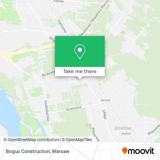 Boguc Construction map