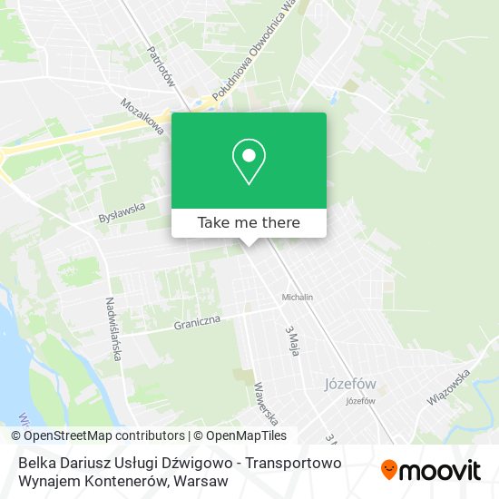 Belka Dariusz Usługi Dźwigowo - Transportowo Wynajem Kontenerów map