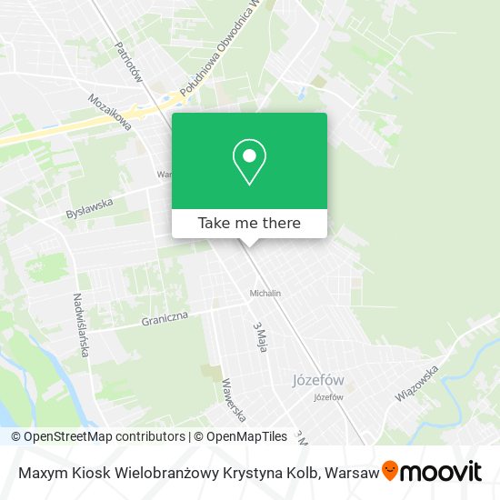 Maxym Kiosk Wielobranżowy Krystyna Kolb map