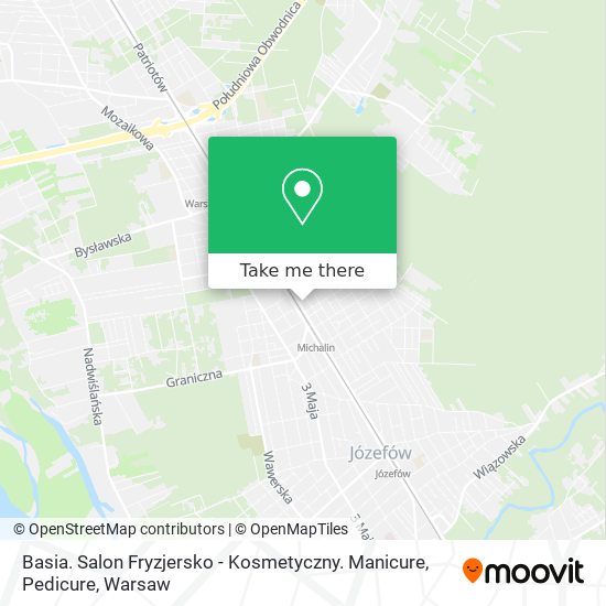 Basia. Salon Fryzjersko - Kosmetyczny. Manicure, Pedicure map