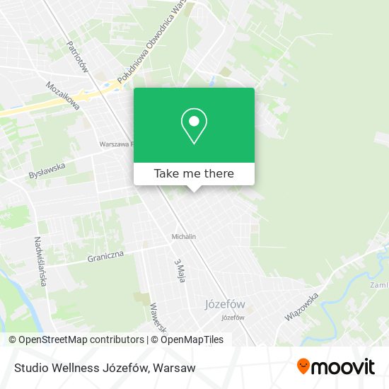 Studio Wellness Józefów map