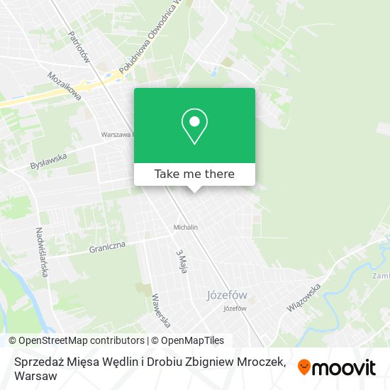 Sprzedaż Mięsa Wędlin i Drobiu Zbigniew Mroczek map