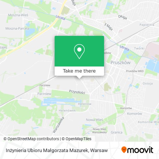 Inżynieria Ubioru Małgorzata Mazurek map