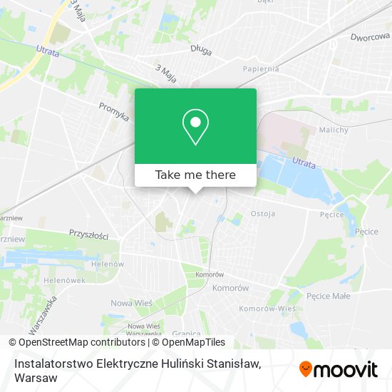 Instalatorstwo Elektryczne Huliński Stanisław map