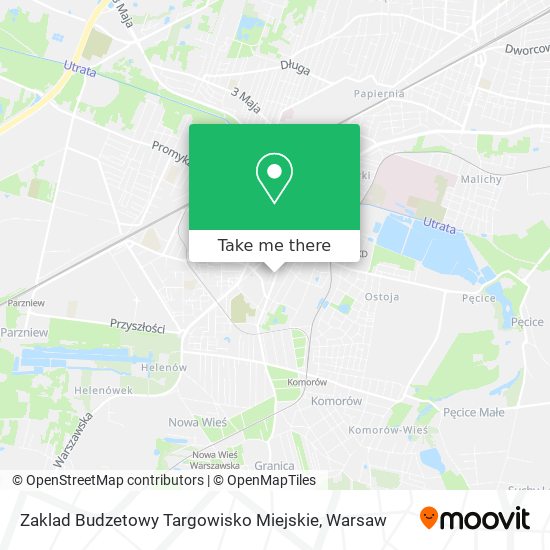 Zaklad Budzetowy Targowisko Miejskie map