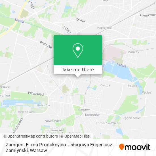 Zamgeo. Firma Produkcyjno-Usługowa Eugeniusz Zamłyński map